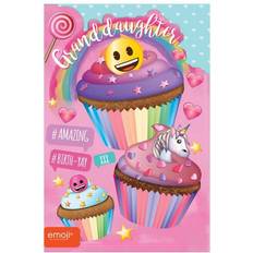 Cartes & Invitations Emoji GrandDaughter Birthday Greetings Card One Size Noir