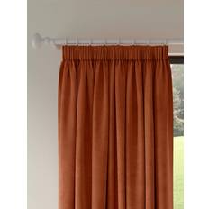 John Lewis Velvet Pair Lined Pencil Pleat Curtains
