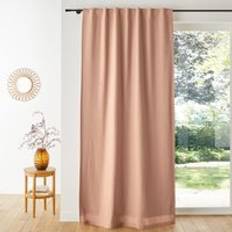 Curtains & Accessories LA REDOUTE INTERIEURS Lincot Linen & Cotton Hidden Tab Blackout Curtain W135 x D180 cm
