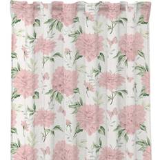 Gardiner & Tillbehör Redlunds Mönstrad Gardin Rosa 2-Pack 140x250 cm