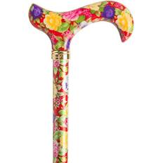 Crutches & Canes Classic Canes Adjustable Walking Stick Red Floral