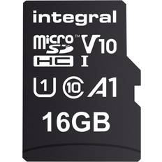 Memory Cards & USB Flash Drives Integral MicroSDHC UHS U1 V10 Memory Card 100MB/s 16GB
