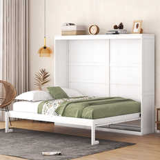 Merax Murphy Bed Wall Bed - White (Queen)