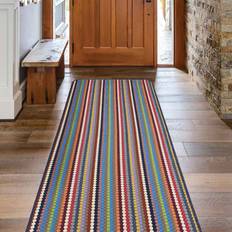 Mega Flooring Striped Stain-Resistant 57cm x 90cm 8mm Pile Rectangle Mat