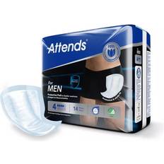 Toiletries Attends For Men Level 4 Incontinence Pads 1 Pack of 14