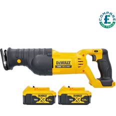 Dewalt DCS380N 18V XR Reciprocating Saw with 2 x DCB184 5.0Ah Batteries
