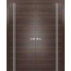 Doors SartoDoors Solid French Double Doors 72 84 Chocolate Ash Interior Door (x)