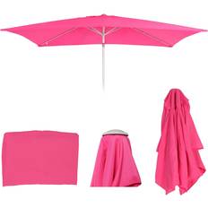 Schutzhüllen für Sonnenschirme MCW Ersatz Bezug für Sonnenschirm 2x3m Rechteckig Stoff Textil 4,5kg UV 50+ ~ Pink