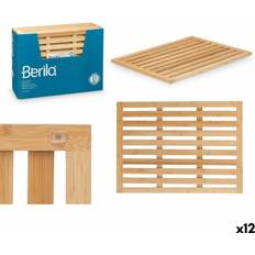 Natural Bamboo Bath Rug BM632-6245 62 x 2 x 45 cm