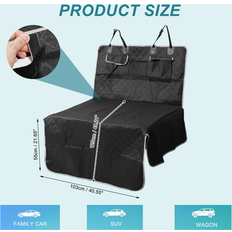 Unique Bargains Dog Car Seat Cover Black
