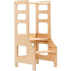 Duck Woodworks Justerbar Hjälpa Till Pall Natur