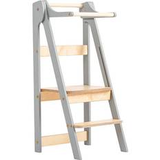 Duck Woodworks Transformable Learning Tower Grey