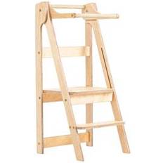 Duck Woodworks Klappbarer Lernturm Natur