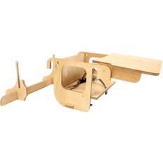 Krydsfiner birk Duck Woodworks High Stol Add-on til Læringstårn - Natur