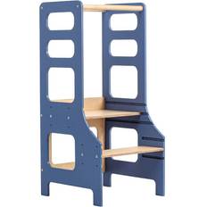 Duck Woodworks Verstellbarer Lernturm Blau