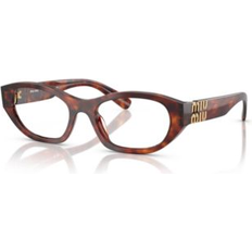 Miu Miu Women's Eyeglasses Havana Mahogany 51mm
