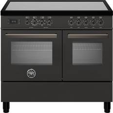 100cm - Grill Induktionsspisar Bertazzoni PRO105I2ECAT Professional Induktionsspis Med Dubbelugn 100 cm Svart