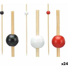 BBQ Accessories Kinvara Premium Bamboo Barbecue Skewer Set 36340 24 Units