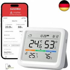 SwitchBot Bluetooth Temperature and Humidity Monitor Meter Pro 393ft