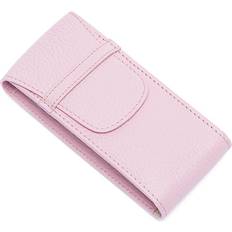 Watch Boxes Rapport Portobello Turquoise Leather Single Watch Pouch Pink