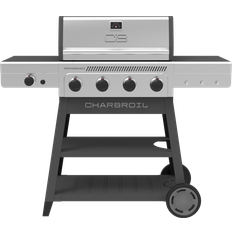 Char-Broil Gas Grills Char-Broil FlavorMax 4 Burner Cart Gas Grill with Side Burner Gray Stainless
