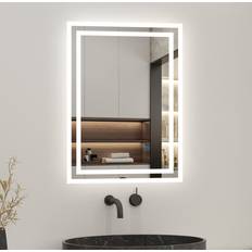 Bathroom Furniture Aica Bathroom LED Mirror with Demister Pad 500 x 700 mm
