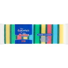Spontex Essentials Sponge Scourers 12 Packs of 10