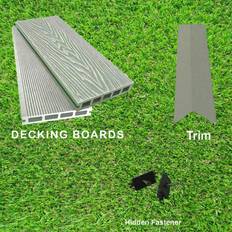 Dirty Pro Tools Ash Grey 9 Square Metres Per SQM Composite WPC Decking Boards