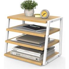 Yellow Desktop Organizers Ebern Designs Riti Manufactured Wood Desk Organiser 10cm W x 10cm D