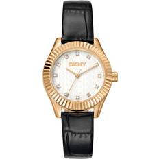 DKNY Klockor DKNY Elegant Leather Strap Quartz Watch ONE SIZE