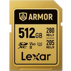 512 GB - UHS-II Minneskort LEXAR SD 512GB U3 V60 UHS-II R280/W210 Armor