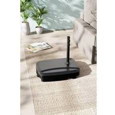 H&O Direct HDPE Water and Sand Filled Parasol Base with Wheels One Size