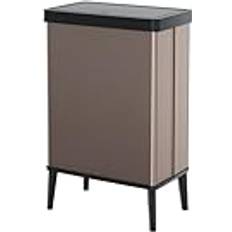 Verto 54L High Waste Bin Push Lid Pearl Rose