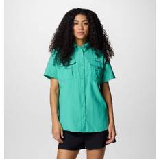 XS Fishing Jackets Columbia Women's PFG Bahama II Short Sleeve Shirt Green XS