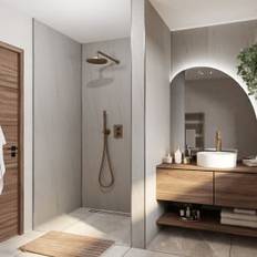 Showers Wetwall Mermaid Gris Granite 2 Sided Shower Panel Kit 1700 x 900mm
