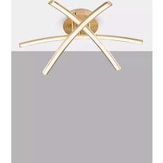 Rose Gold Ceiling Flush Lights John Lewis Trinity LED Semi Rose Gold Ceiling Flush Light