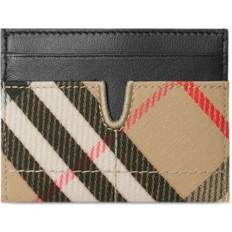 Burberry Check Snip Card Holder - Women - Neutrals