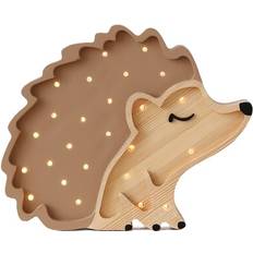 Little Lights Hedgehog Bordslampa Autumn Brown Nattlampa