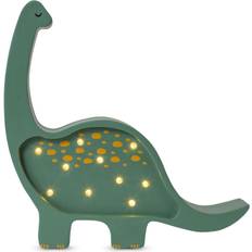 Wood Lighting Little Lights Mini Dino Diplodocus Lamp Kids Wood One Size Green Night Light