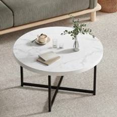 VonHaus Mosley Round Living Room One Size Coffee Table