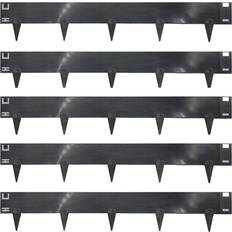 Nicoman Set of 5 Heavy Duty 1m Long Metal Garden Border Edging Set of 5