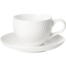 Cappuccinokopp med fat CELINE Muggar & koppar Vit ONESIZE