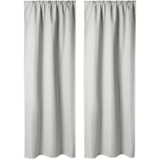 Mörkläggningsgardin 2 pack gardiner Åhléns Home Mörkläggningsgardin Mollie 135x250 cm 2-pack Grön