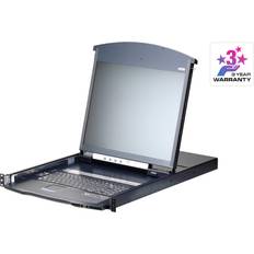 KVM-switcher Aten 8-Port Cat 5 Dual Rail 17 LCD KVM over IP Switch KL1108VN-AXA-DNG