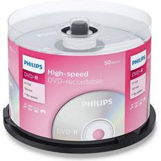Optical Storage Philips 16x Speed DVD-R Blank DVDs 50 Pack