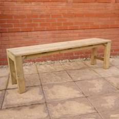 Forest Garden Wooden Dining 5'2 x 1'2 1.59m x 0.36m Garden Bench