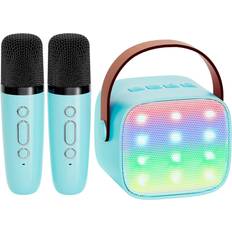Karaoke Chronus Mini Karaoke Machine Bluetooth Speaker 2 Wireless Microphones