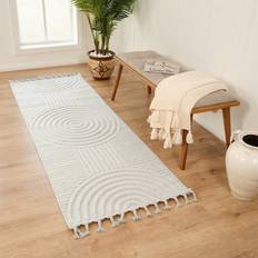 Bloomsbury Market Nat Power Loom Cream Rug 80 x 220 cm Ivory