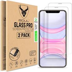 Isoul Screen Protector for iPhone 11 and iPhone XR 6.1-Inch 2-Pack Film 9h HD