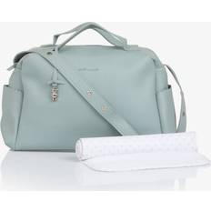 Pale Green Faux Leather Changing Bag 36cm